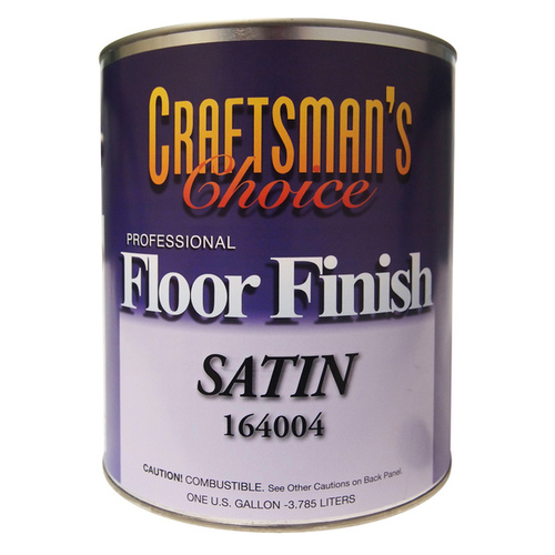 Floor Finish Clear Polyurethane Satin Finish 1-Gallon