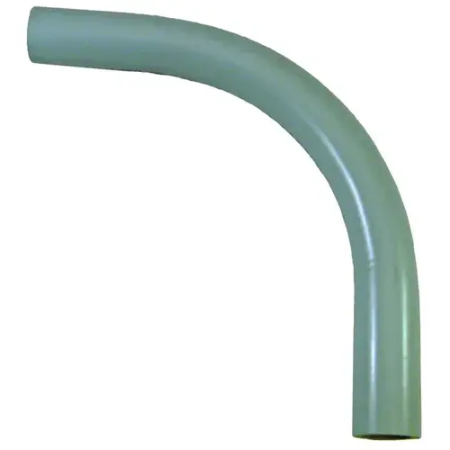 5133826 Conduit Elbow, 90 deg Angle, 1-1/4 in Plain, PVC, Gray