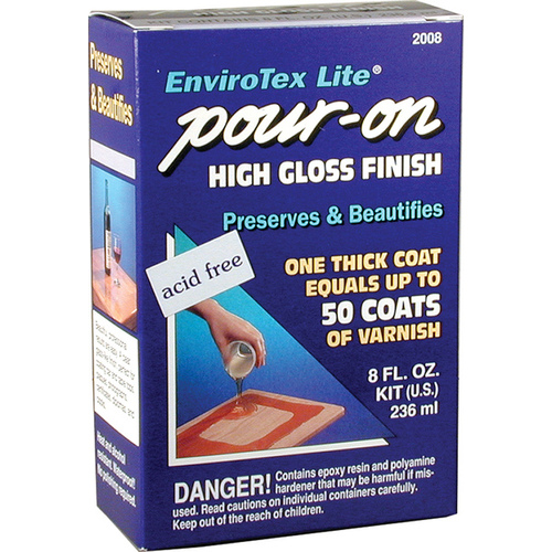 High-Gloss Epoxy Coating Kit, 8 oz.