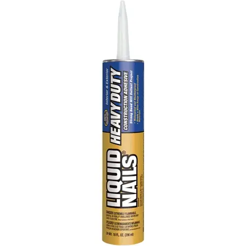 Heavy-Duty Construction Adhesive, Tan, 10 oz Cartridge