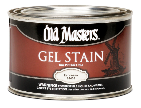 Old Masters 84408 Gel Stain, Espresso, Liquid, 1 pt