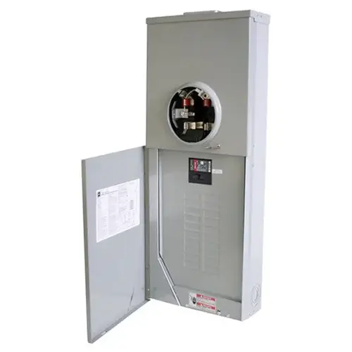Load Center, 16 -Pole, 200 A, 8 -Space, NEMA 3R Enclosure, Surface Mounting Silver