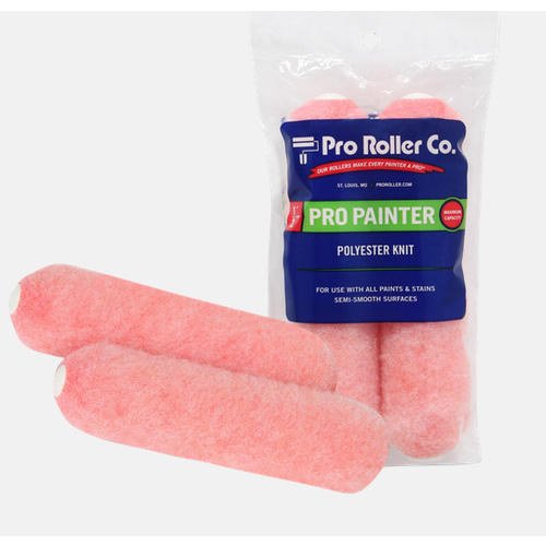 Pro Roller Co CRC-P-06-12PK Pro Painter Mini Rollers 6 in. x 1/2 in. - - High Density Pink