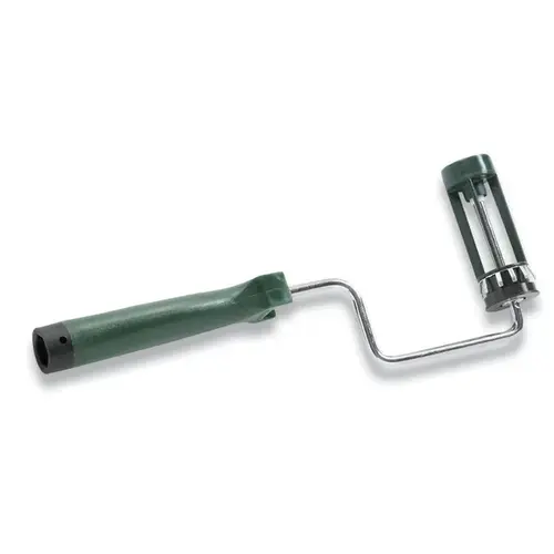 SHERLOCK Roller Frame, 4 in L Roller, Polypropylene Handle, Threaded Handle, Green Handle - pack of 6