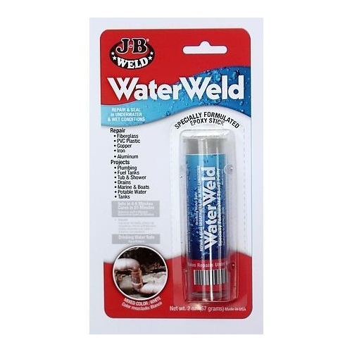 J-B Weld 8277 Epoxy Putty, White, Solid, 2 oz Stick Pack