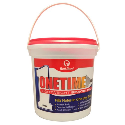 Red Devil Onetime Lightweight Spackling 1 Gallon White