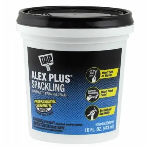 Spackling Paste White, White, 16 fl-oz Tub