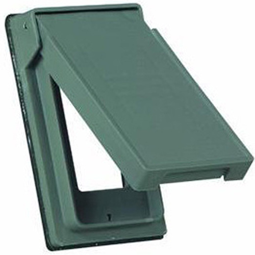 Cover, 4-3/4 in L, 2-61/64 in W, Rectangular, Thermoplastic, Gray, Electro-Plated