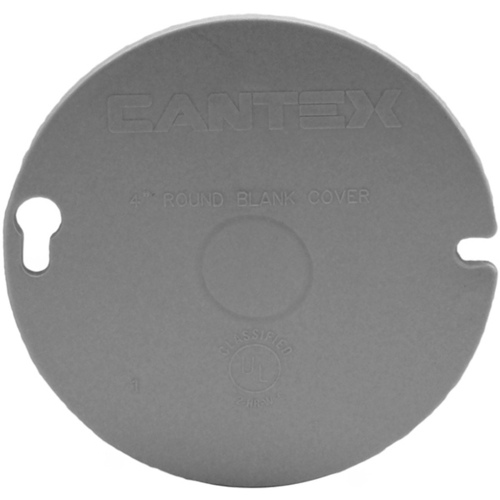 Cantex EZYL1 Ceiling Box Cover EZ Box Round PVC Gray