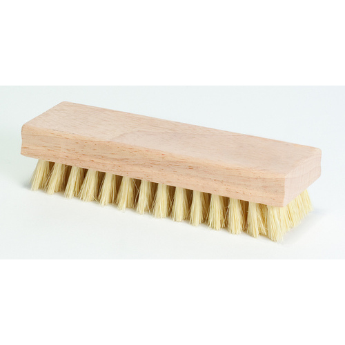 DQB 11603 Scrub Brush White Tampico Bristles 8" x 1-1/8" Square with Wood Block Handle