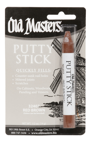 Old Masters 32407 Putty Stick, Brown/Red