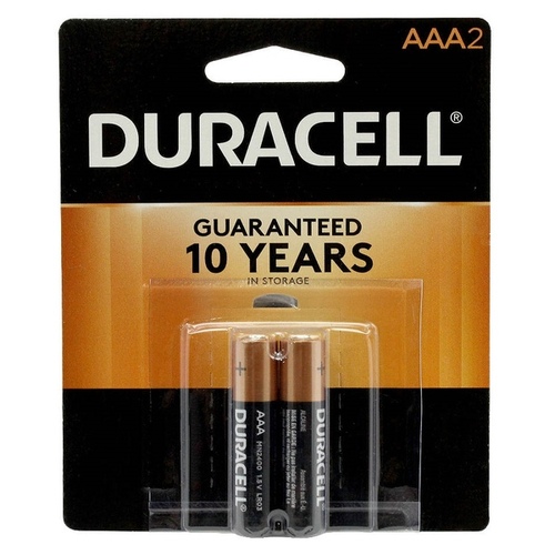 DURACELL MN2400B2Z-15261 Duracell Alkaline Batteries AAA pack of 2