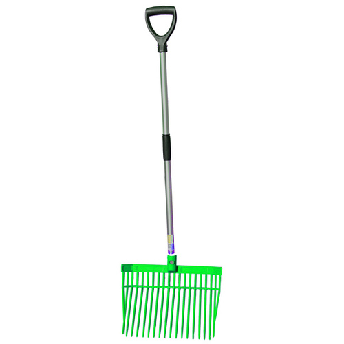 Tuff Stuff Large Square Barn Fork - Green