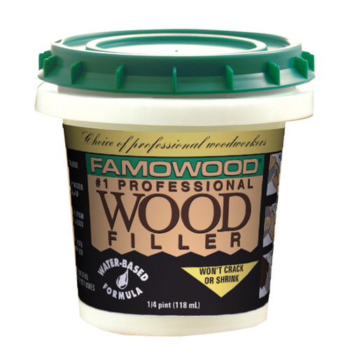 Famowood Wood Filler, Paste, Cherry/Dark Mahogany, 0.25 pt