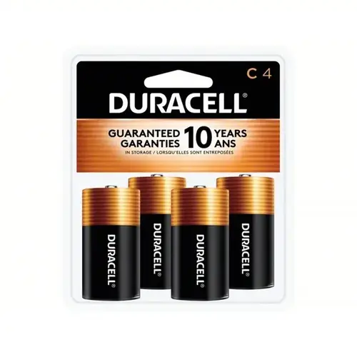 Battery, 1.5 V Battery, 7 Ah, C Battery, Alkaline, Manganese Dioxide - pack of 4