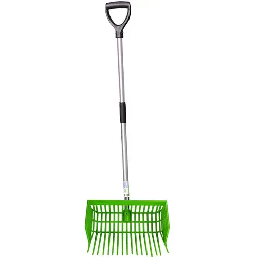 Tuff Stuff Square Basket Barn Fork - Green