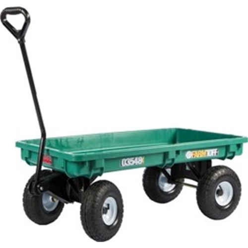 Millside Industries 03548-FF 20X38 PLASTIC DECK WAGON 03548-FF W/FF TIRES