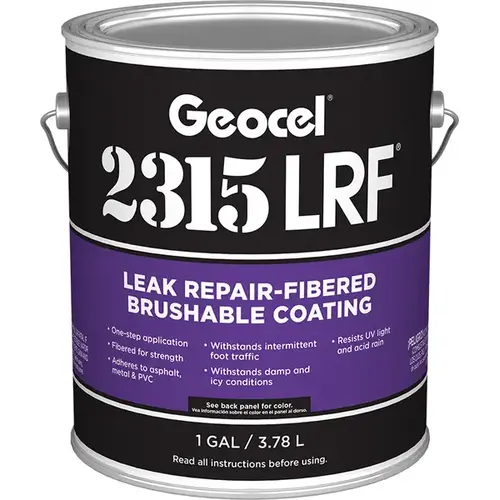 GEOCEL GC69100 2315LRF Leak Repair - Fibered Brushable Coating- 1 QUART