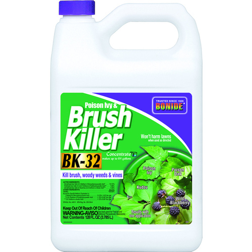 330-P Concentrated Poison Ivy and Brush Killer, Liquid, Light Yellow, 1 gal - pack of 4