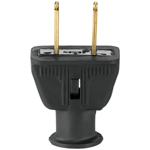 Eaton 183BK-BOX Electrical Plug, 2 -Pole, 15 A, 125 V, NEMA: NEMA 5-15, Black