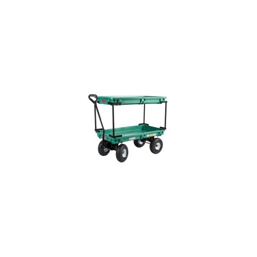 Millside Industries 04010-FF 20X38 PLASTIC DBL DECK WAGON 04010-FF W/FF TIRES