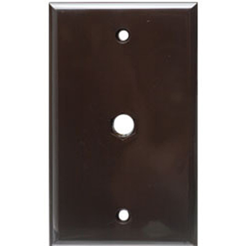 2128 Wallplate, 4-1/2 in L, 2-3/4 in W, 1 -Gang, Thermoset, Brown, High-Gloss