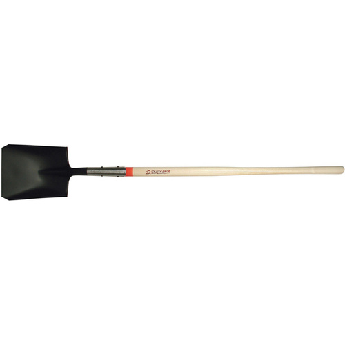 Razor-Back Square Point Shovel with Tab Socket and Rolled-step