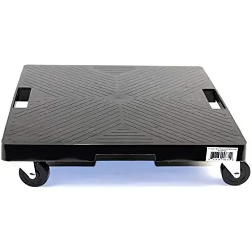 DeVault Enterprises DEVSQH16BL SQUARE 16" DOLLY WITH HANDLE DEVSQH16BL BLACK