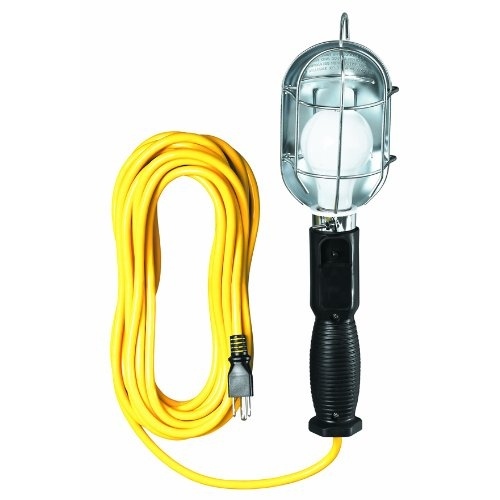 Luma-Site Electric Hand Lamp with 18/3 SJT Outlet Cord 25ft