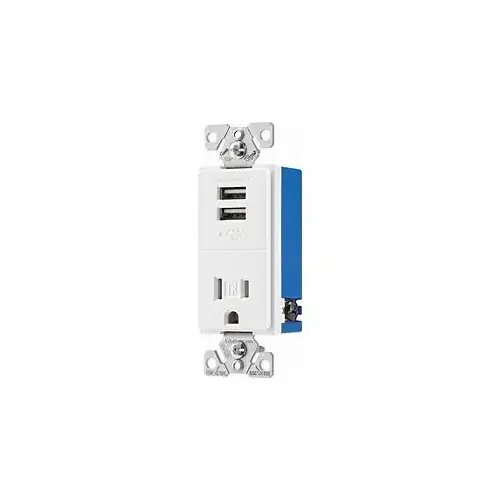 Eaton 2-USB Charger w/ Outlet