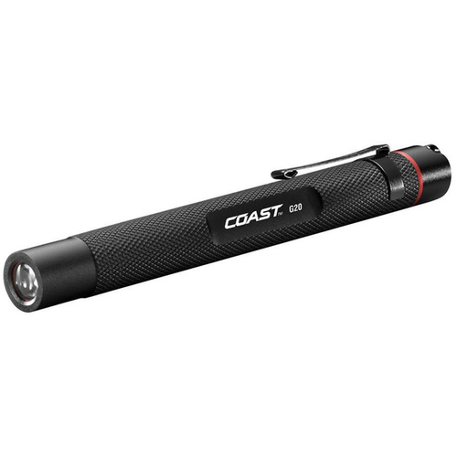 COAST TT7817CP Flashlight, AAA Battery, Alkaline Battery, LED Lamp, 36 Lumens, Inspection Beam, 22 m Beam Distance Silver