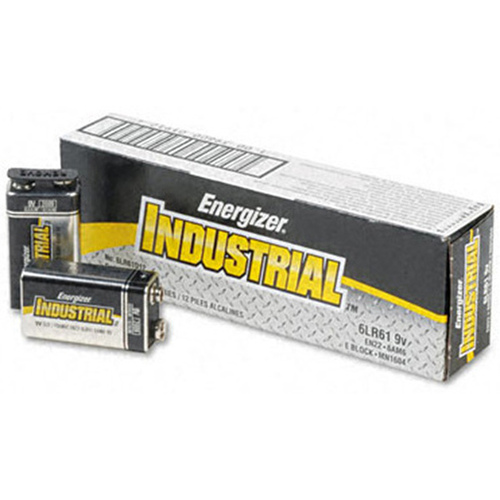 Energizer EN22 9-Volt Energizer Industrial Alkaline Battery - pack of 12