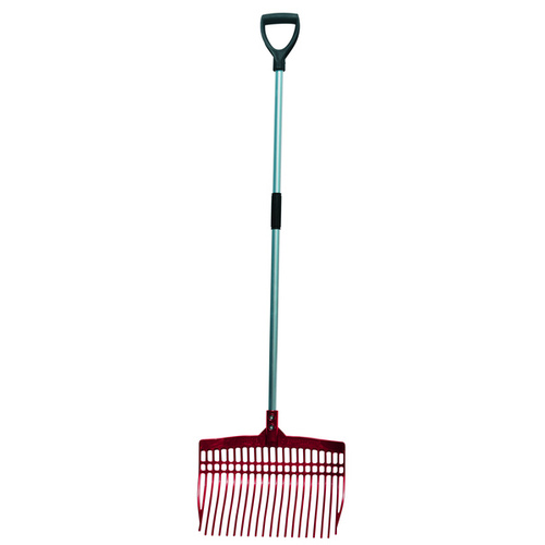 SUPER TUFF RAKE WITH ALUMINUM HANDLE - RED - pack of 4