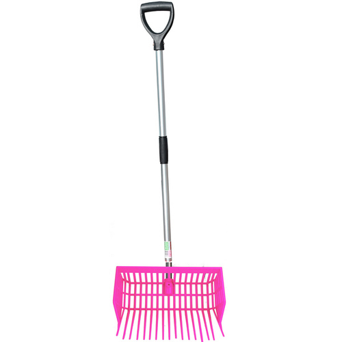 Tuff Stuff SBBF-PK Tuff Stuff Square Basket Barn Fork - Pink