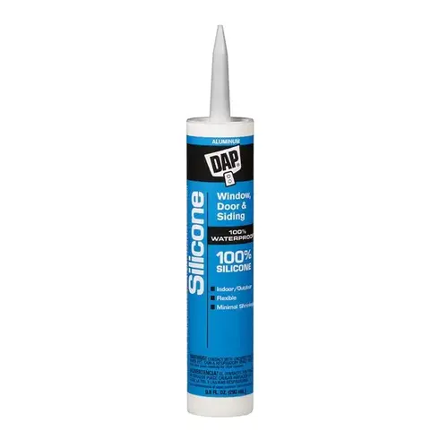 Window and Door Sealant, -40 to 400 deg F, 10.1 fl-oz Cartridge Aluminum