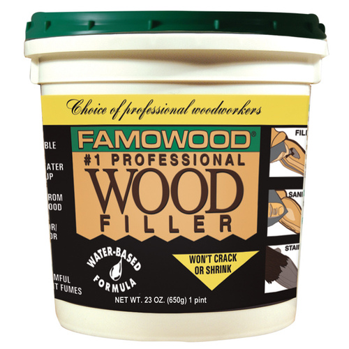 Famowood 40022126 Famowood Water-Based Wood Filler - Natural - Pint