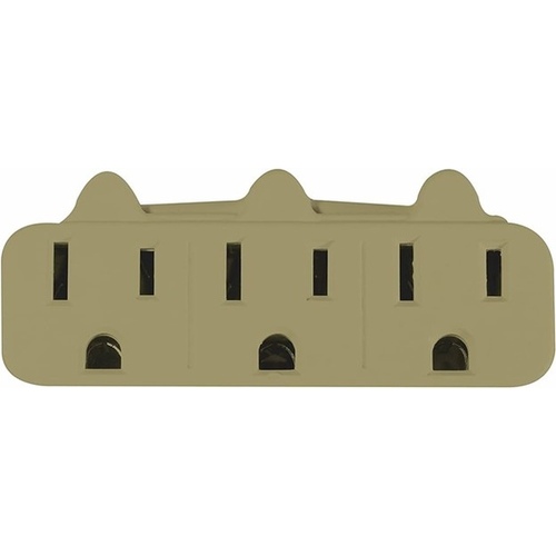 GoGreen Power GG-13000TT Tap 3-Outlet Non-Grounding (NEMA 1-15) - Tan