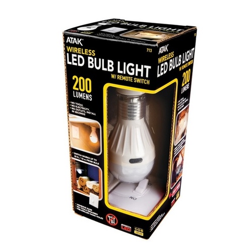 200 Lumen Wireless LED Bulb Light with Remote