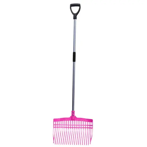 SUPER TUFF RAKE WITH ALUMINUM HANDLE - PINK