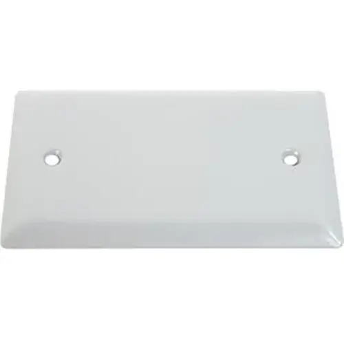 Outlet Box Cover 1-Gang Blank - White