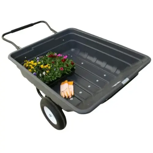 Rugged Ranch ESY7FF Rugged Ranch Easy Dump 7 Cubic Ft Muck Cart W/ Flat Free Tires