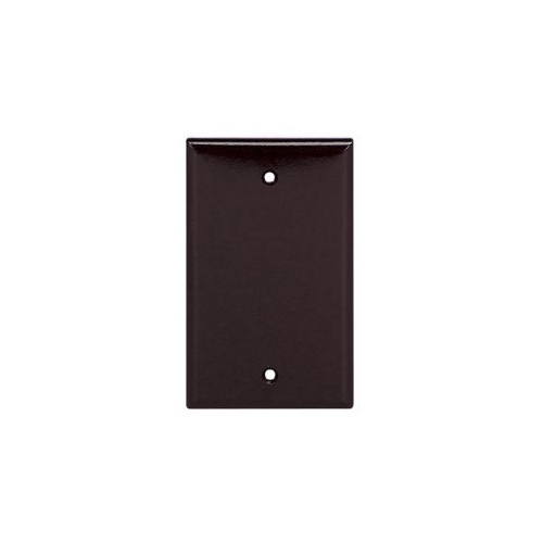 Eaton 2129B-BOX 2129 Wallplate, 3-1/2 in L, 5-1/4 in W, 1/4 in Thick, 1 -Gang, Thermoset, Brown