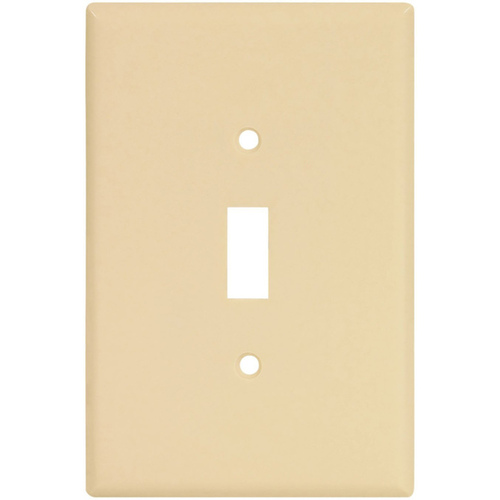 WALL PLATE JMBO TGL 1GANG IVRY Ivory