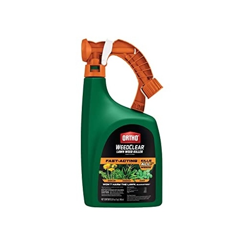 WeedClear RTU Lawn Weed Killer, Liquid, Spray Application, 32 oz Bottle