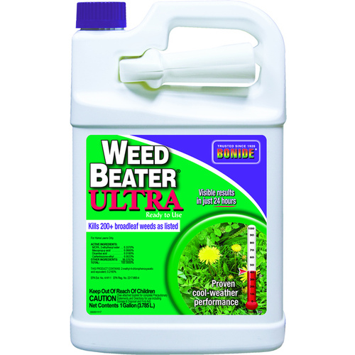 Weed Killer, Liquid, Spray Application, 1 gal Amber