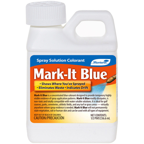 Monterey LG1130 Application Spray Colorant Mark-It Blue Grass & Weed Concentrate 1/2 pt