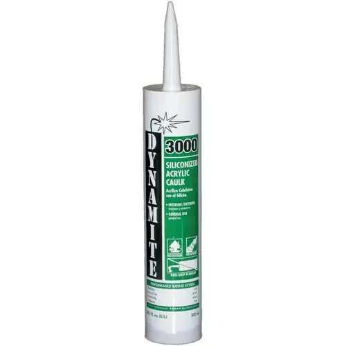 Dynamite 3000 Siliconized Acrylic Caulk - pack of 12