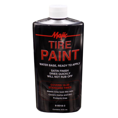 Ready-to-Apply Tire Paint, Black, 16 oz