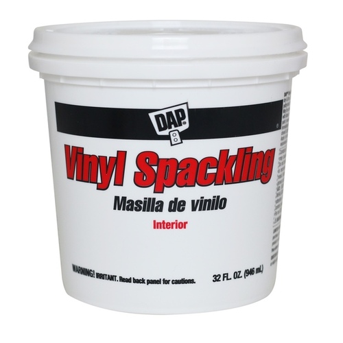 DAP 7079812132 Spackling Paste White, White, 1 qt Tub