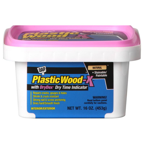 DAP 00542 Plastic Wood-X Repair Kit, Paste, Slight, Natural, 16 oz